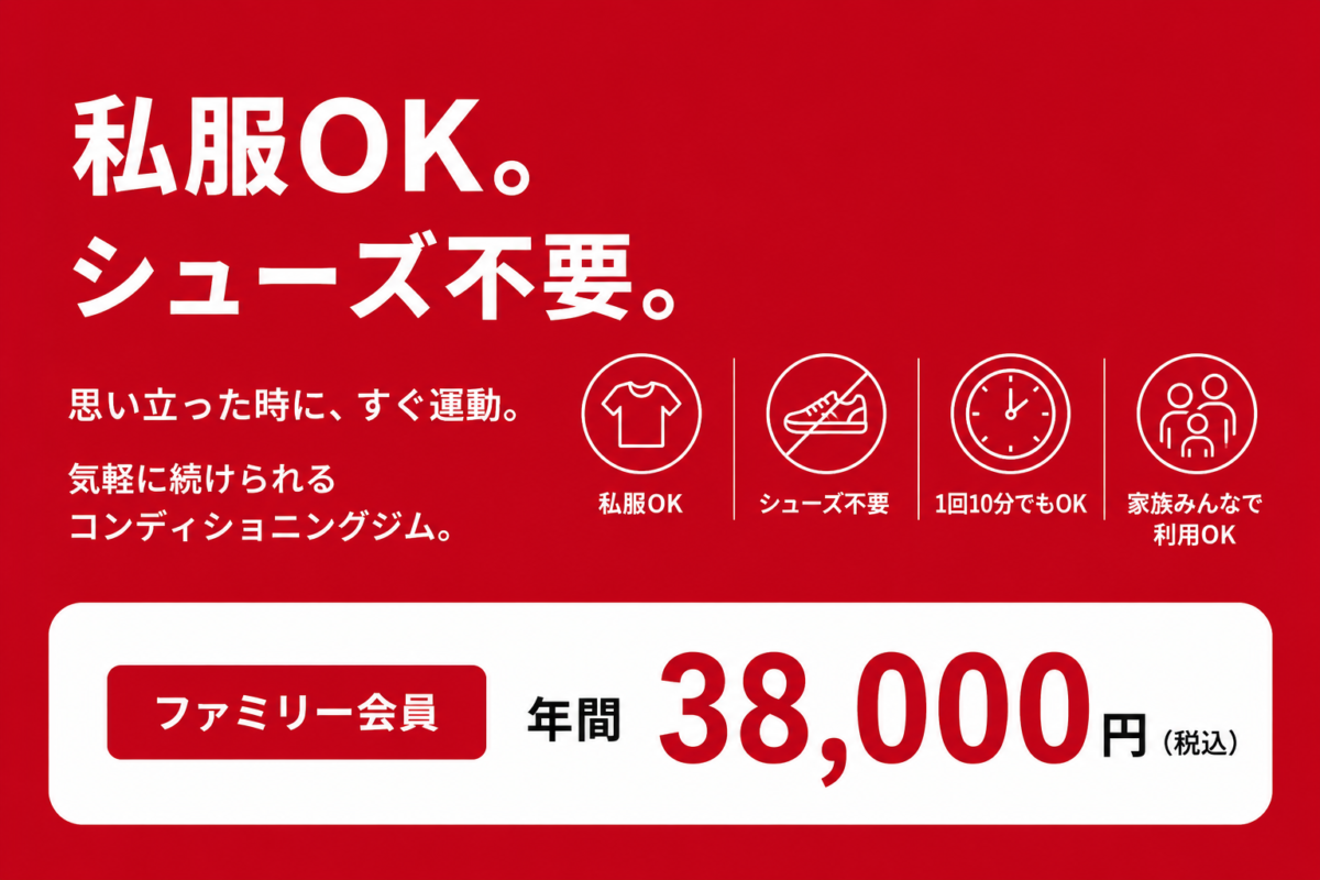 GOINGはファミリー会員年間38000円