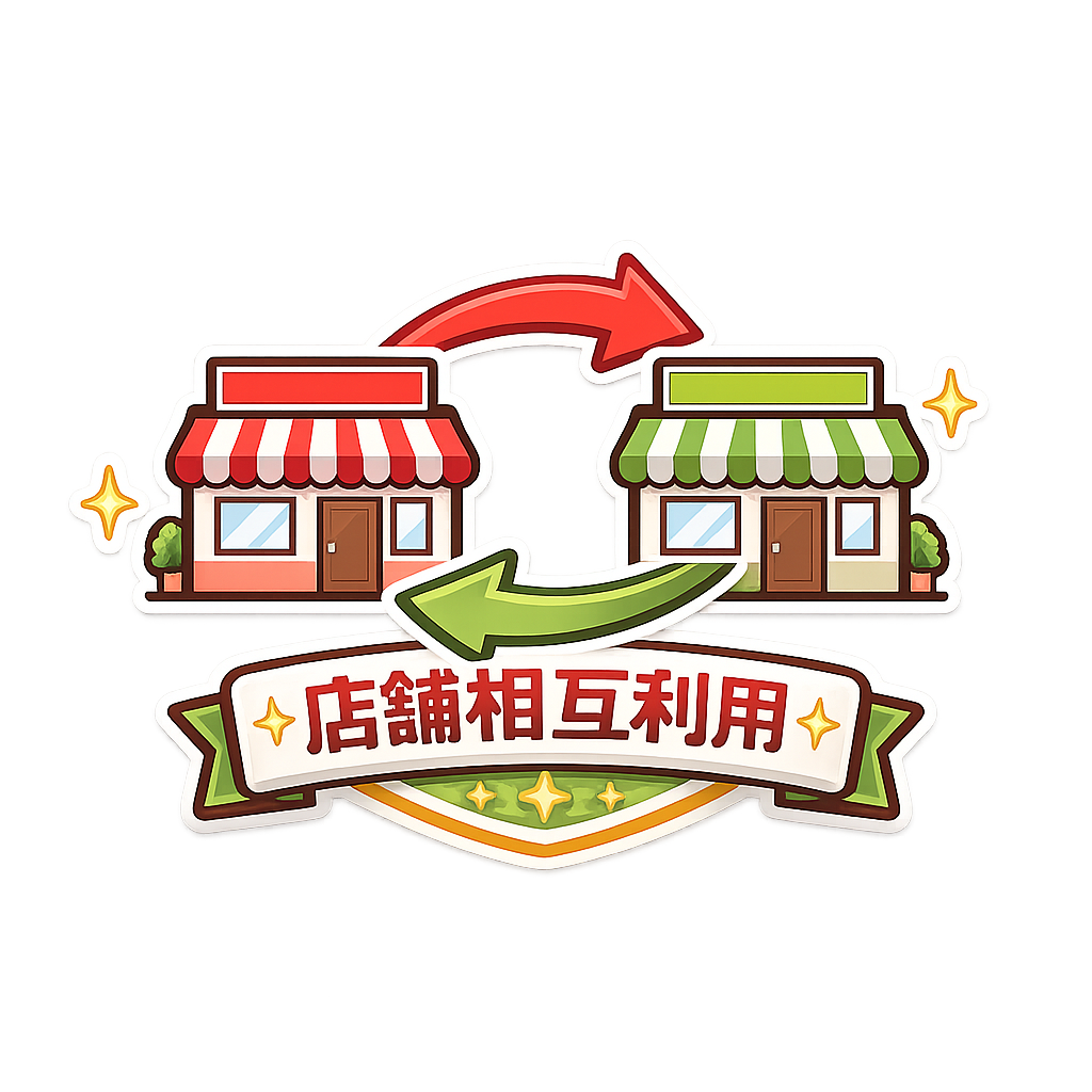 GOINGは店舗相互利用OK